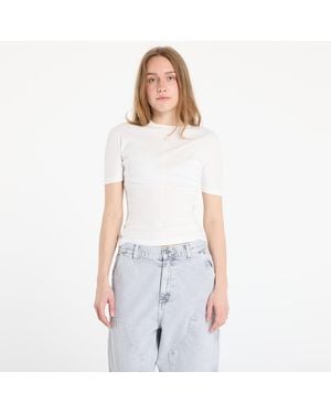 Y-3 T-shirt fitted short sleeve t-shirt s - Blanc