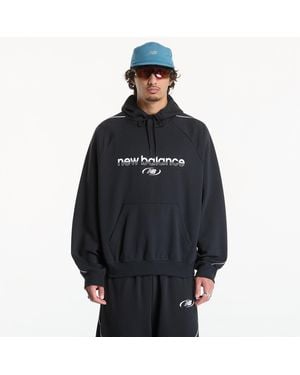 New Balance Sweatshirt Trackside French Terry Hoodie - Black