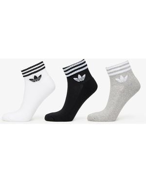 adidas Originals Adidas 3-Stripes Ankle Socks 3-Pack/ Medium Heather - Mehrfarbig