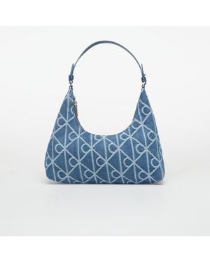 Calvin Klein Borsa Emblem Aop Denim Sho - Blu