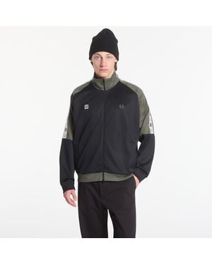 Fred Perry Jacket Meyba Taped Raglan Trackjacket - Black