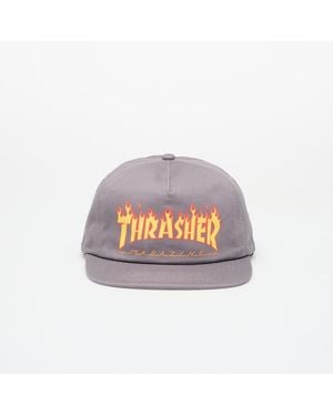 Thrasher Pet Printed Flame Snapback - Grijs