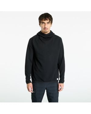 C.r.a.f.t Sweatshirt Grid Hood - Schwarz