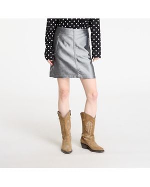 Calvin Klein Jeans A Line Denim Skirt - Black