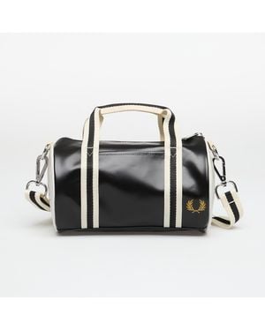 Fred Perry Tasche Classic Mini Barrel Bag/ Ecru - Schwarz