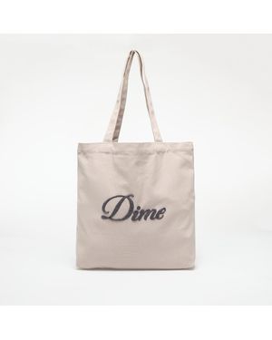 Dime Bag Cursive Chenille Tote Bag - Natural