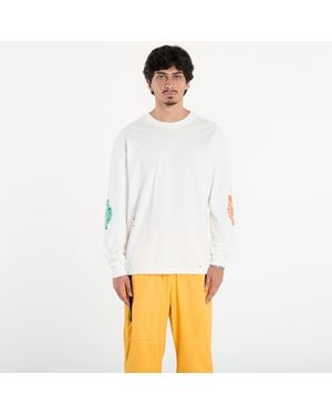 Nike T-shirt rare air long-sleeve t-shirt sail/ brilliant ornge l - Blanc