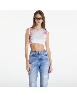 Calvin Klein Tank Top Jeans Cropped Tank Top - Blue