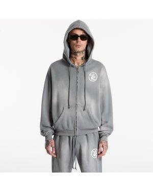 HELLSTAR Sweatshirt logo zip-up unisex xl - Gris