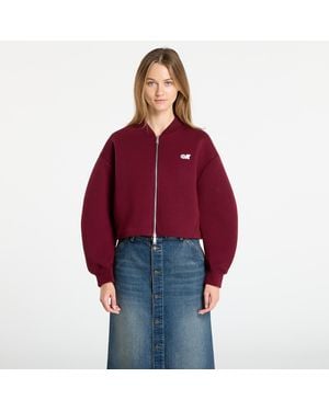 Calvin Klein Jacket Jeans Oversized Bomber - Red