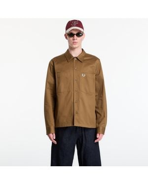 Fred Perry Jacket Twill Overshirt - Natural