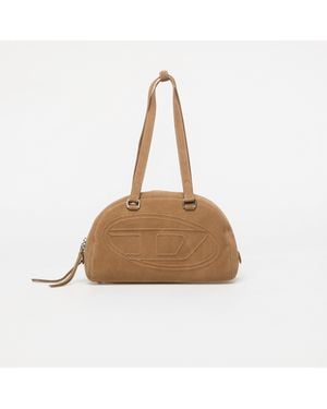 DIESEL Borsa 1Dr Dome Suede Shoulder Bag - Neutro