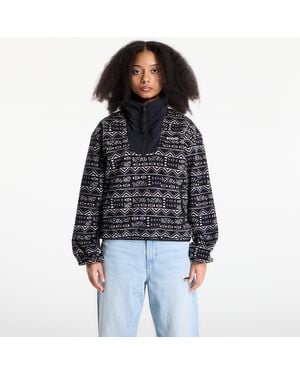 Columbia Sweatshirt Sequoia Grove Half Zip Fleece With Print/ Horizons - Black