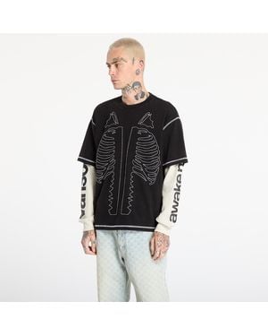 AWAKE NY T-Shirt Vanson Bones Waffle T-Shirt - Black