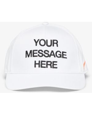 Nike Casquette rise structured a-frame cap white/ black/ safety orange l/xl - Blanc