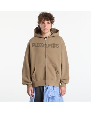 Pleasures Sweatshirt Zine Zip Hoodie - Braun