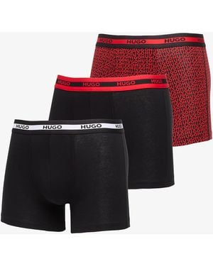 BOSS B-Boxer Cotton Stretch Briefs 3-Pack - Rosso