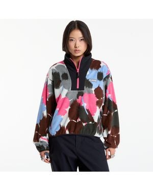 Columbia Sweatshirt Sequoia Grove Ii Printed Half Zip - Red