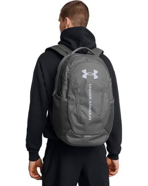 Under Armour Hustle 6.0 Backpack Castlerock/ Steel - Grigio