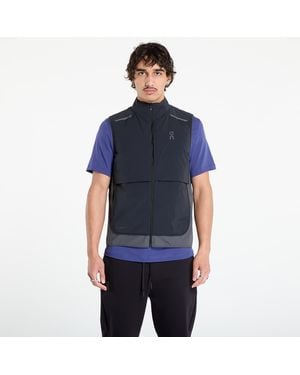 On Shoes Weste Weather Vest/ Eclipse - Blau