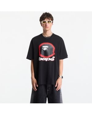 A Bathing Ape T-Shirt Spray Ape Head Relaxed Fit Tee - Black