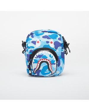 A Bathing Ape Bag Abc Camo Shark Mini Bag - Blue
