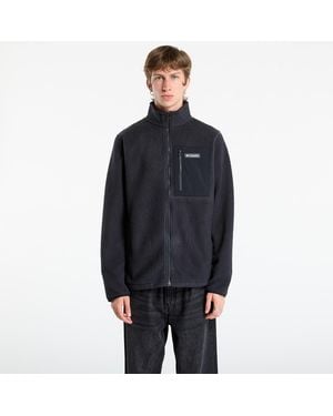 Columbia Sweatshirt Jasper Ridge Pebbled Full Zip Fleece - Schwarz
