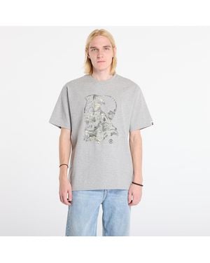 A Bathing Ape T-Shirt Tree Edge Camo General Tee - Grau