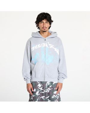 AWAKE NY Sweatshirt Skyline Zip Up Hoodie - Blue