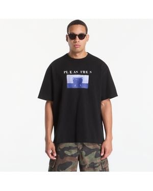 Pleasures T-Shirt Speaking Heavyweight Shirt - Black
