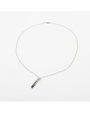 Vitaly Collana Glitch X Marble Stainless Steel - Bianco