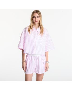 Nike Hemd Sportswear Chill Poplin Oversized Short-Sleeve Top Lt/ Foam/ Summit - Weiß