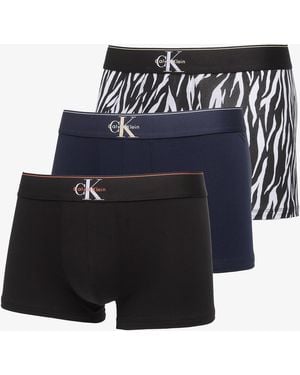 Calvin Klein Boxer Cavin Kein Trunk 3-Pack Bue - Blu
