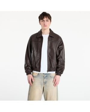 PATTA Jacket Leather Bomber Jacket - Brown