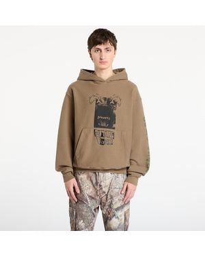 Brain Dead Felpa Future Viion Hoodie - Marrone