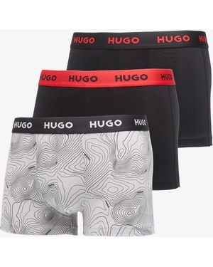 BOSS Boxer Hugo Bo Trunk Triplet Deign - Nero