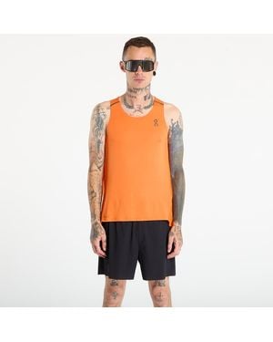 On Shoes Tank Top Performance Tank - Orange