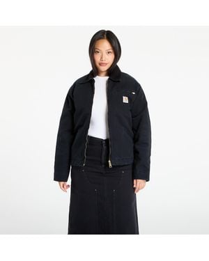 Carhartt Jacke Og Detroit Jacket/ Stone Canvas - Schwarz