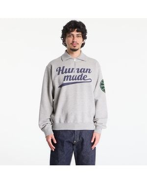 Human Made Sweatshirt Half-Zip Sweatshirt - Gray