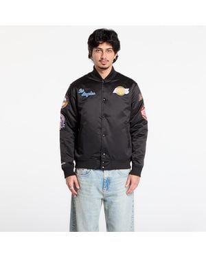 Mitchell & Ness Jacket Nba Blackout Heavyweight Satin Jacket Los Angeles Lakers