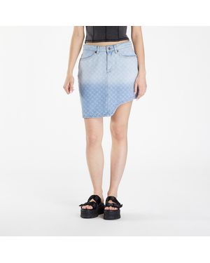 Daily Paper Zella Monogram Denim Skirt - Blue