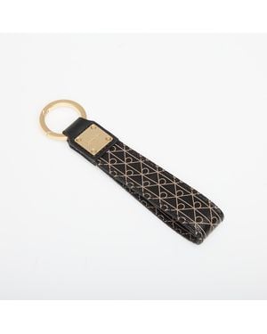 Calvin Klein Emblem Aop Key Fob - Nero