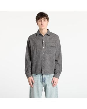 Dime Shirt Wool Overshirt - Gray