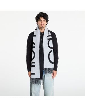 Calvin Klein Scarf Bold Logo Brushed Scarf - Blue