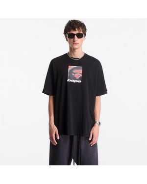 A Bathing Ape T-Shirt Spray Ape Head Box Relaxed Fit Tee - Zwart