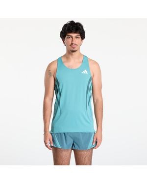 adidas Originals Tank Top Adidas Adizero Adizero Archive Top - Blue