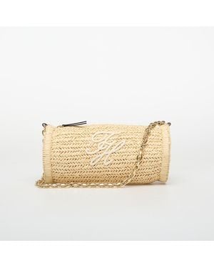Tommy Hilfiger Handtasche Elev Summ Chain Bag Raffia - Natur