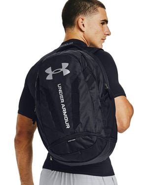 Under Armour Hustle 5.0 Backpack / Silver - Blue