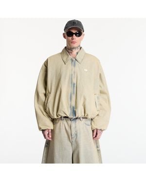 MISBHV Sand-Washed Bomber Denim Jacket - Natural
