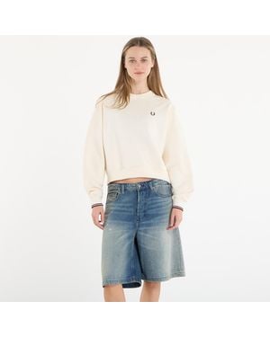 Fred Perry Felpa Tipped Sweatshirt - Blu